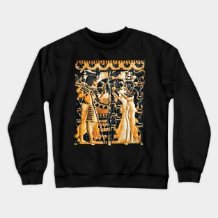 KING TUT's WEDDING (Egyptian Tutankhamun) Crewneck Sweatshirt